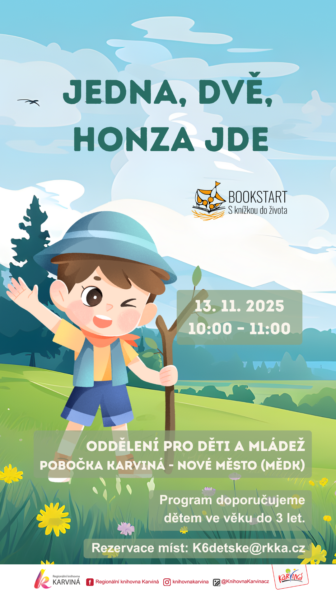 Bookstart – Jedna, dvě, Honza jde
